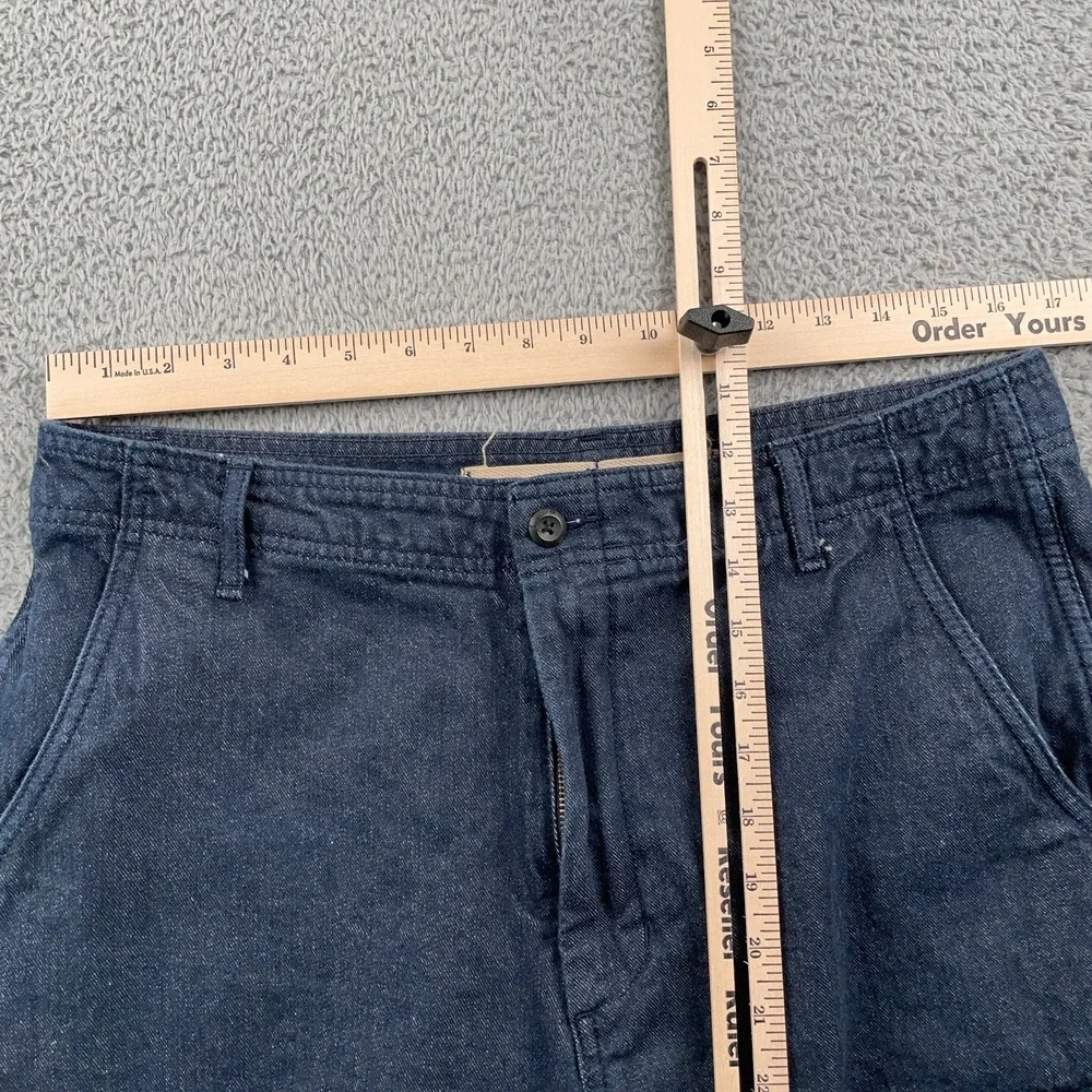Banana Republic Jeans Mens 34x34 Blue Cargo Tapered Surplus Preppy Navy Utility